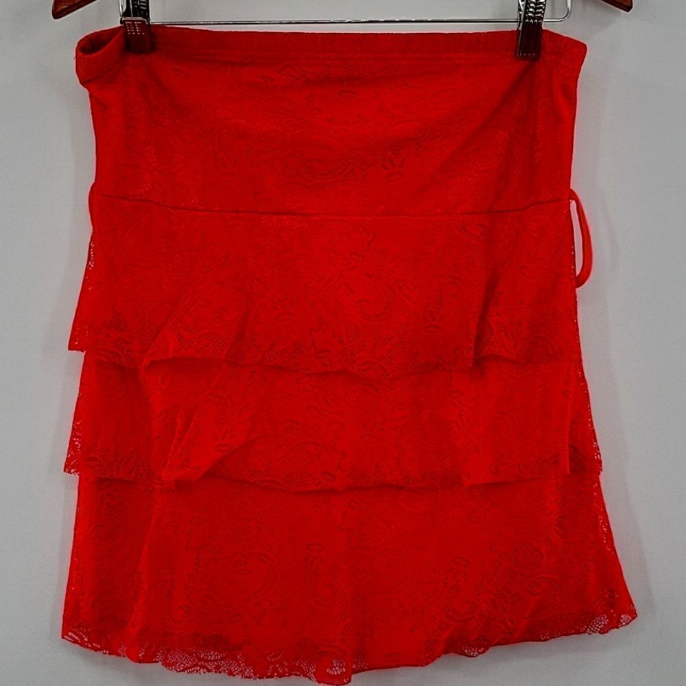 3 For$20 Rue 21 Pinkish lace tube top w/ the string missing size L